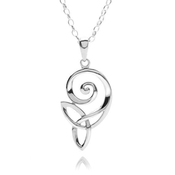 Sterling Silver Celtic Spiral Knot Pendant