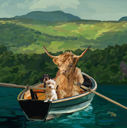 On The Water Greeting Card (Blank)