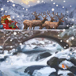 307C-santa--reindeer-and-snow-greeting-card-Periodic-Society