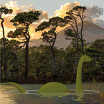 Nessie Swims Greeting Card (Blank)