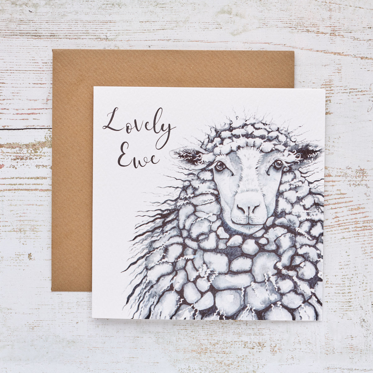 Lovely Ewe Greeting Card ( Blank)