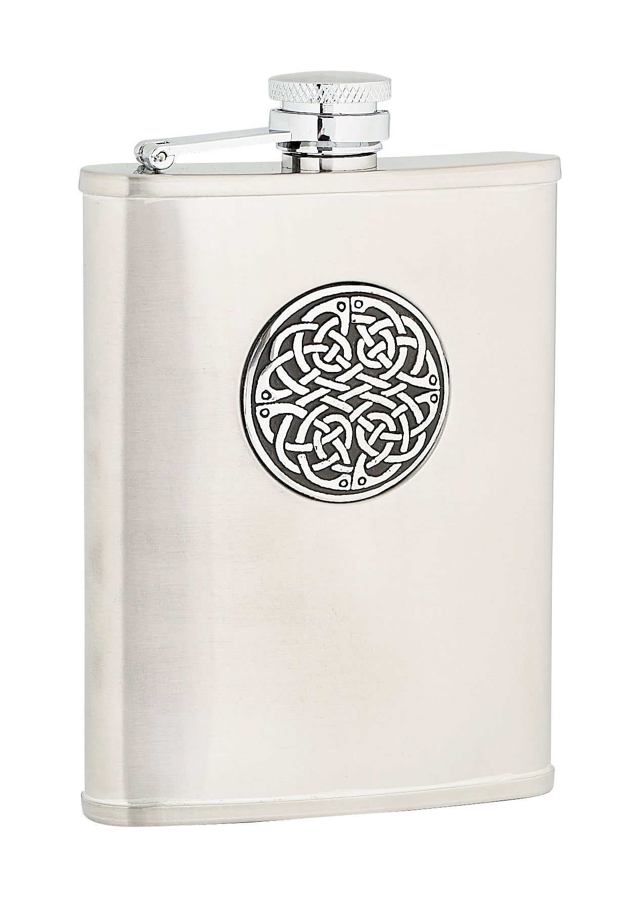 6oz Celtic Weave Stainless Steel Flask