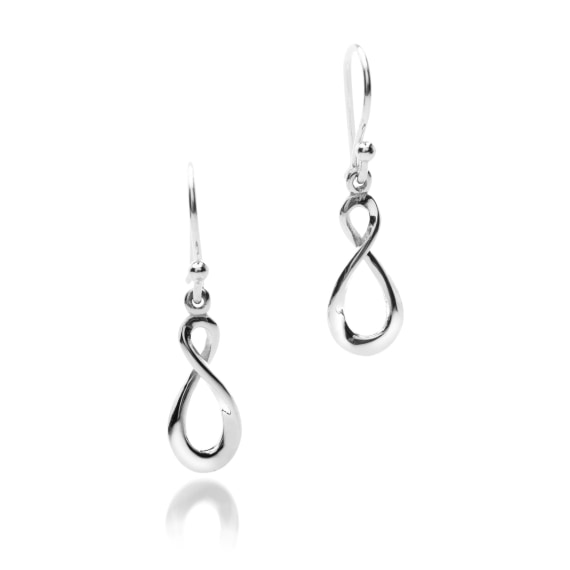 Sterling Silver Fig 8 Simple Earrings