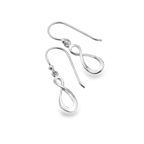 Sterling Silver Fig 8 Simple Earrings