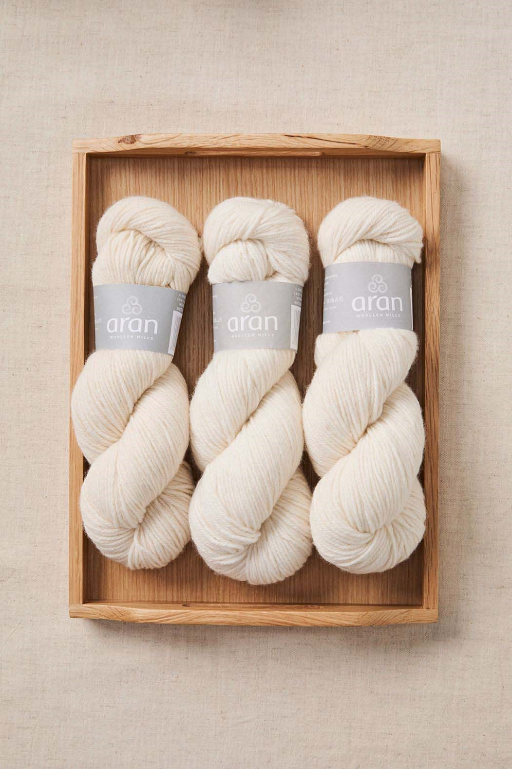 Aran Wool Skein Natural