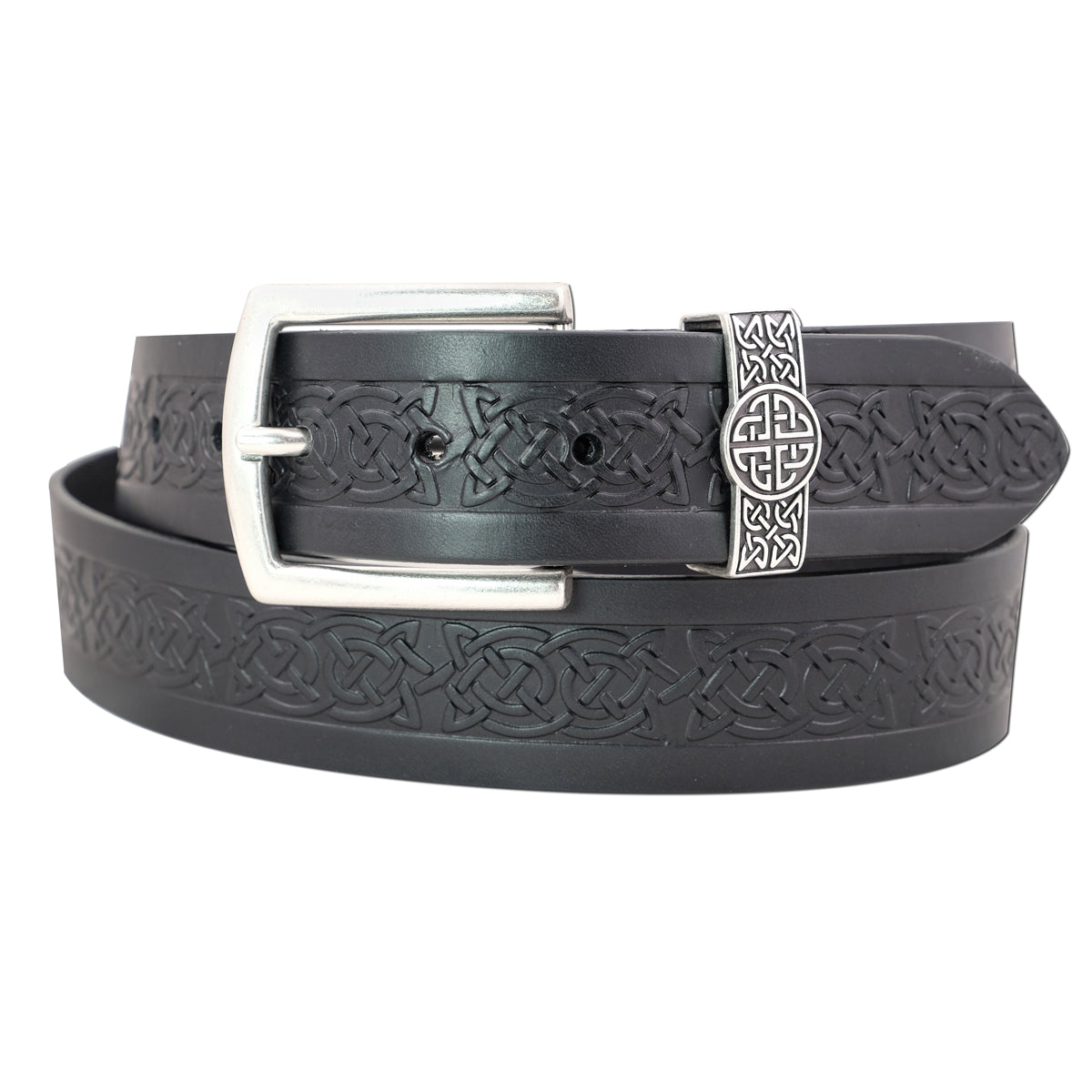 Lee River Asgard-celtic-handmade-leather-belt-black-