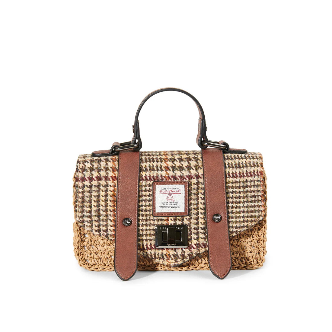 Islander Beige Dogtooth Mini Satchel