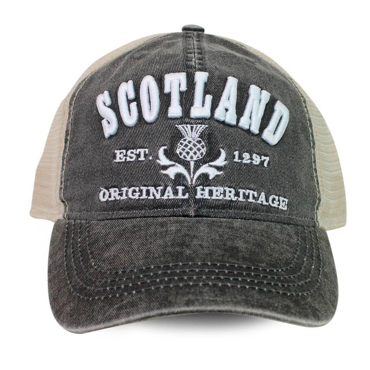 Scotland  Emb 3D Mesh Cap | Black