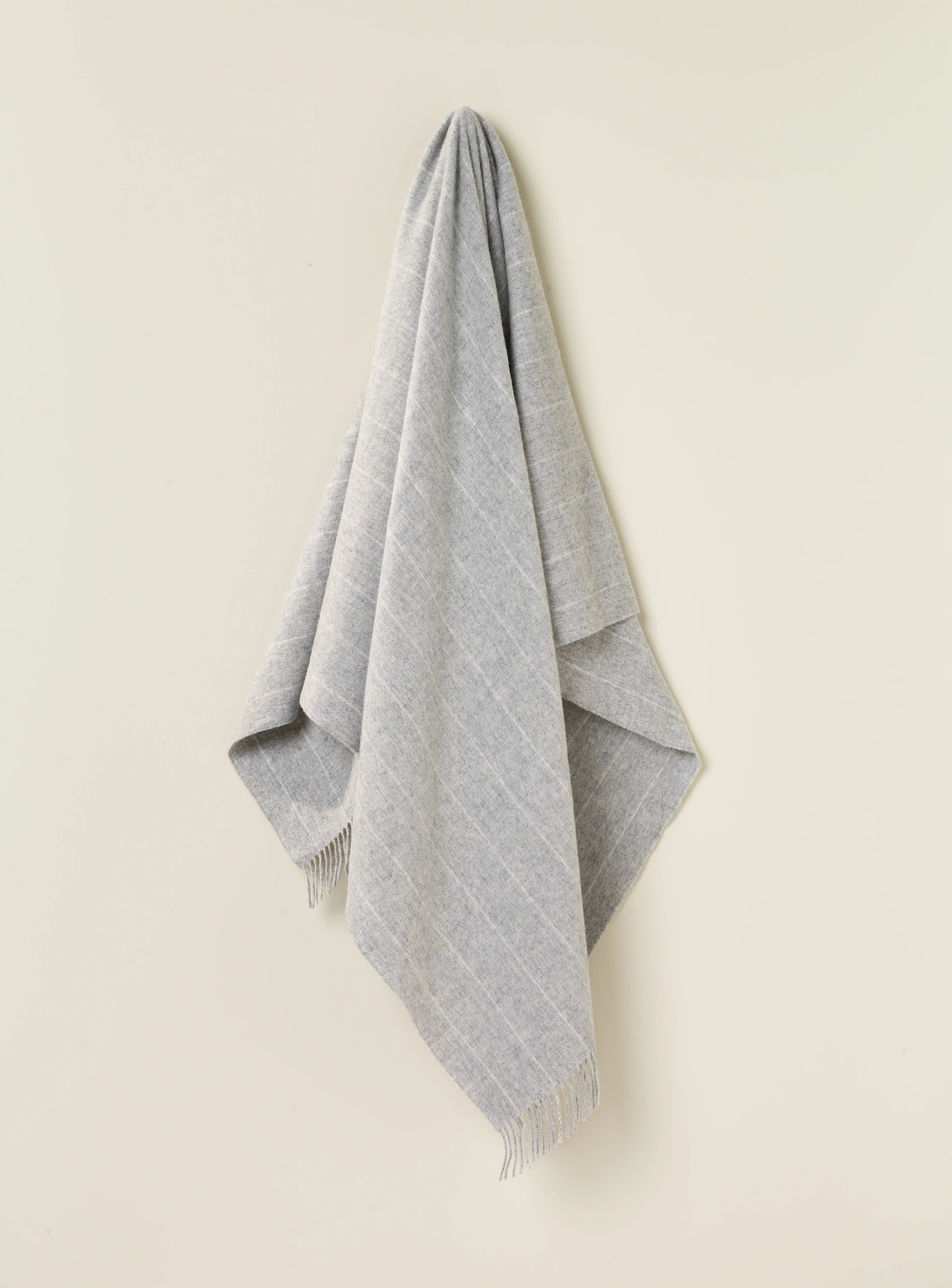 Pinstripe Throw | Grey