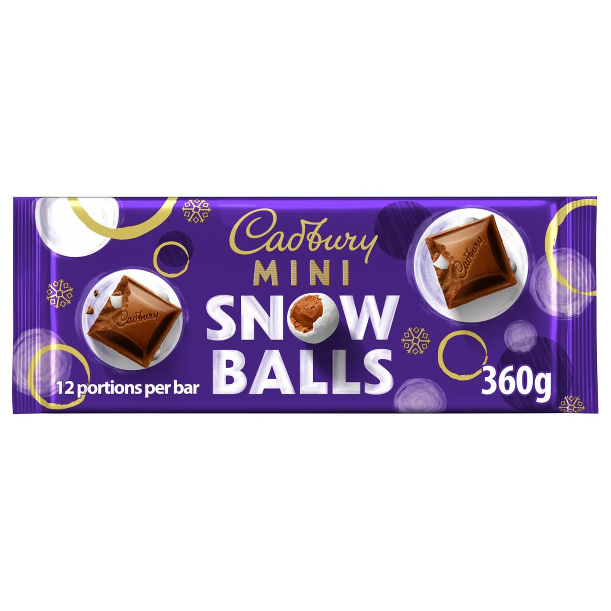Cadbury Dairy Milk Snowballs Large Block 350g