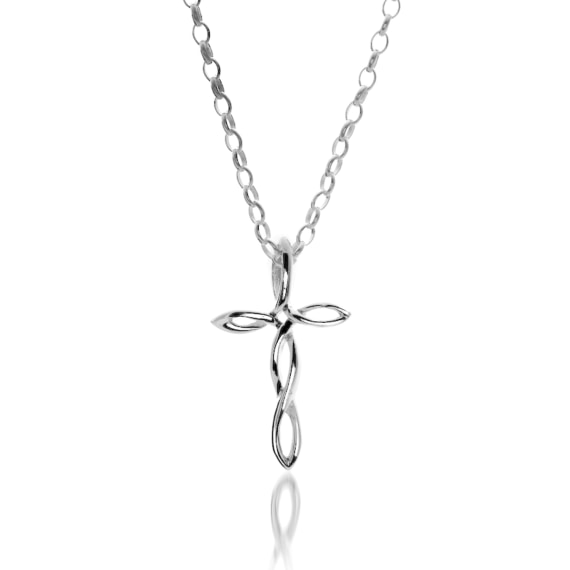 Sterling Silver Celtic Twist Cross Pendant