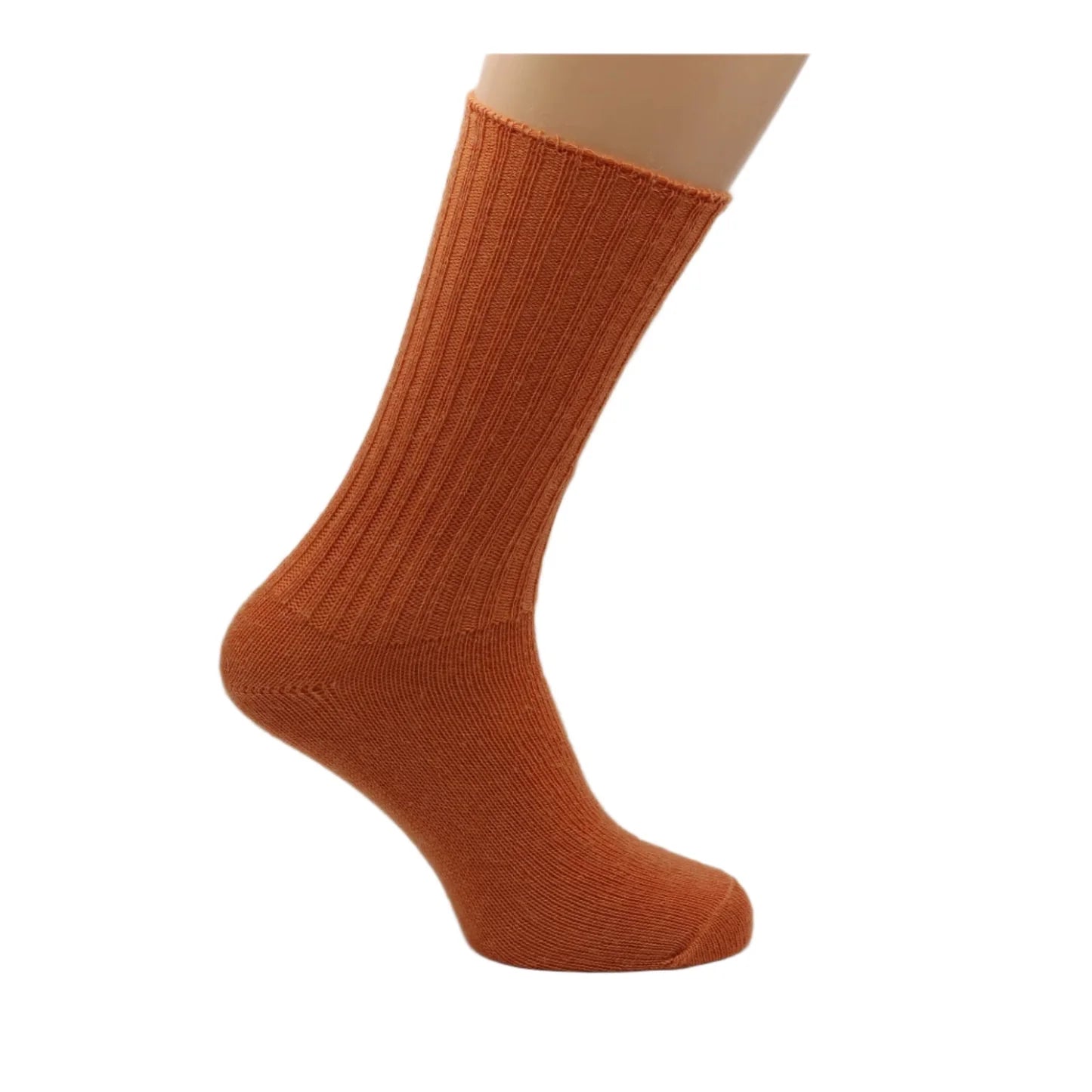 Dunoon Mohair Sock Burnt Orange