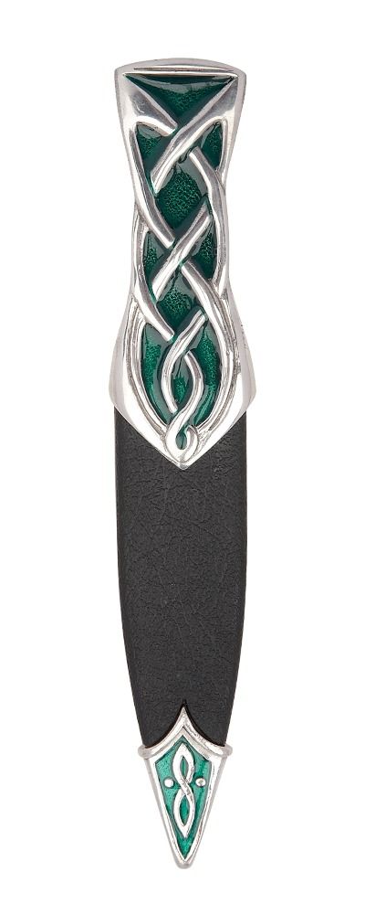 Charles Buyers Strathy Enamel Green Sgian Dubh