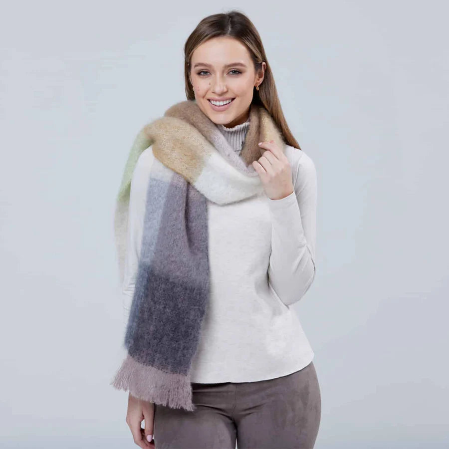 Mohair Giant Scarf Forxford_White_And_Mink_Mohair_Scarf