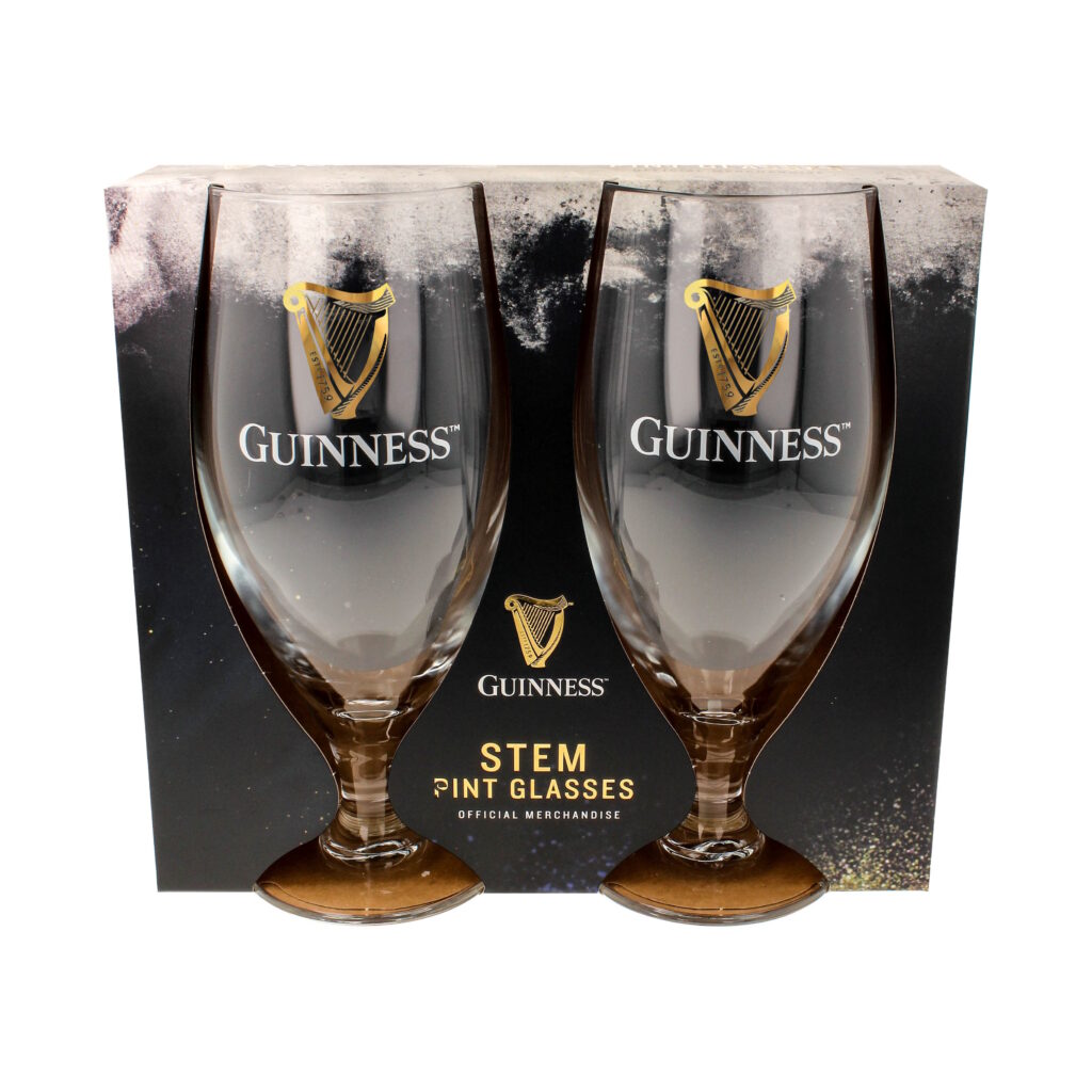 Guinness Pint Stem Glass Set of 2