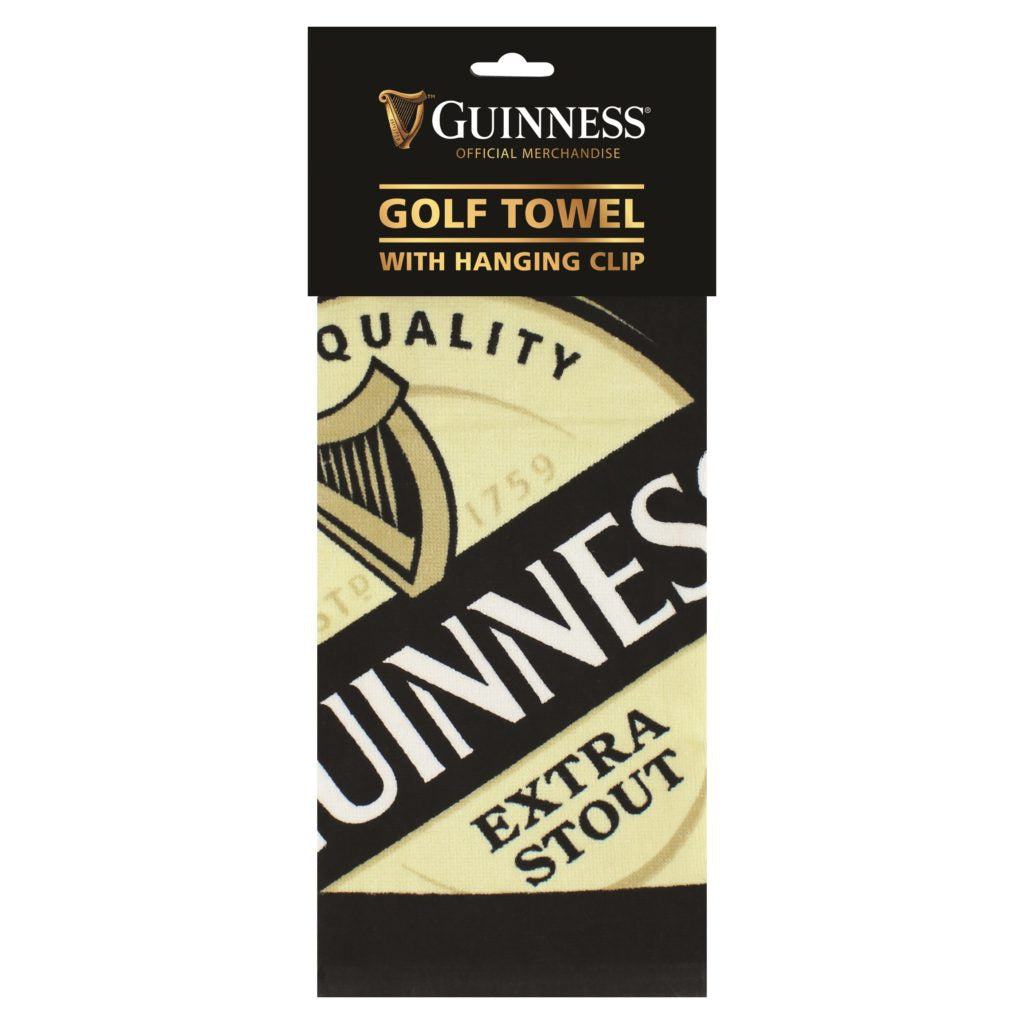 Guinness Label Printed Golf Towel