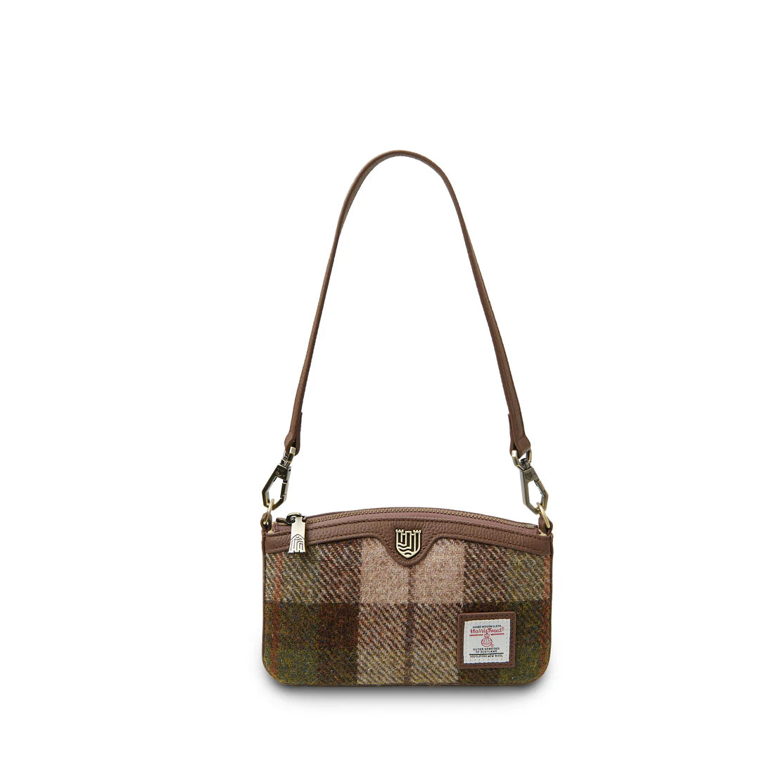 Islander Ailsa Leather Purse Chestnut Tartan