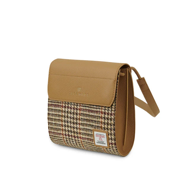 Islander Leather Collection Eilidh Bag Beige Dogtooth