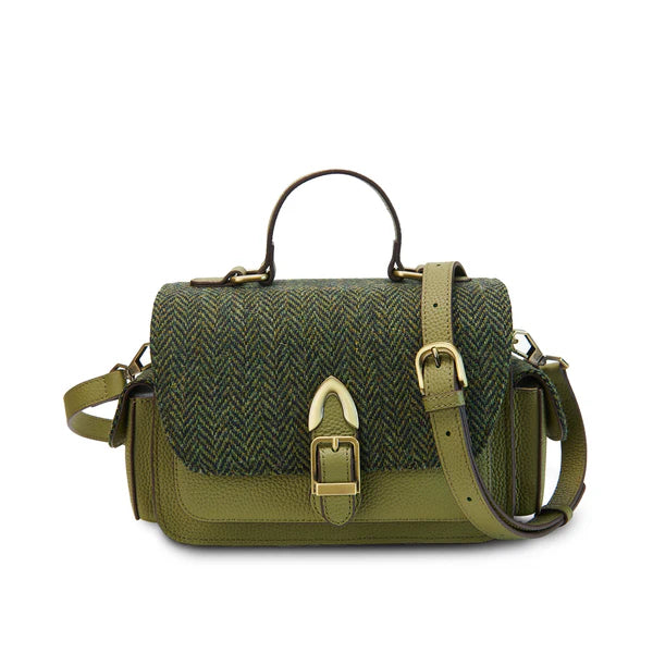 Islander Melrose Crossbody Green Herringbone