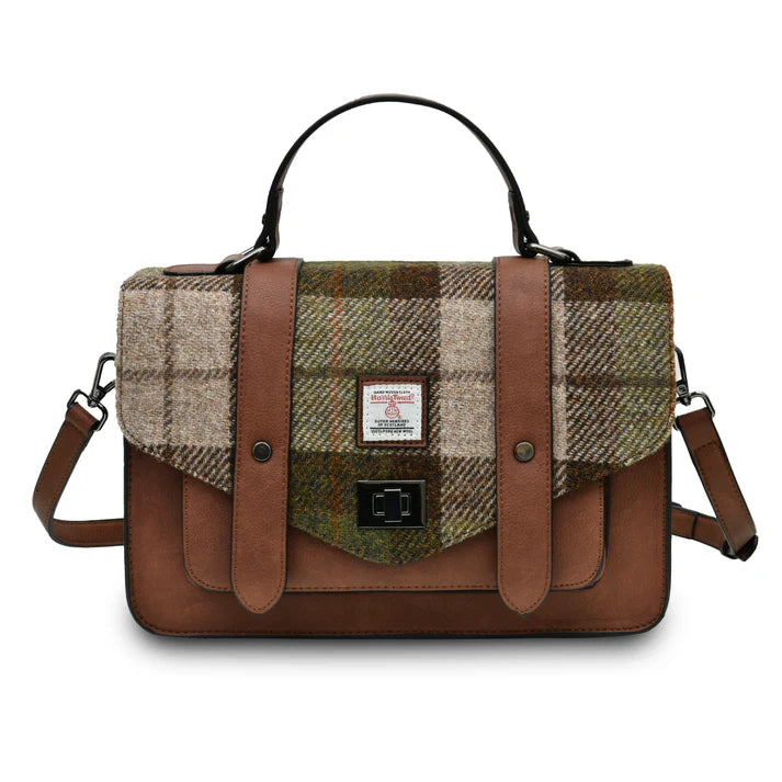 Islander_Medium_Satchel Chestnut Tartan