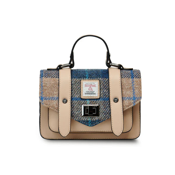 Blue Beige Mini Satchel