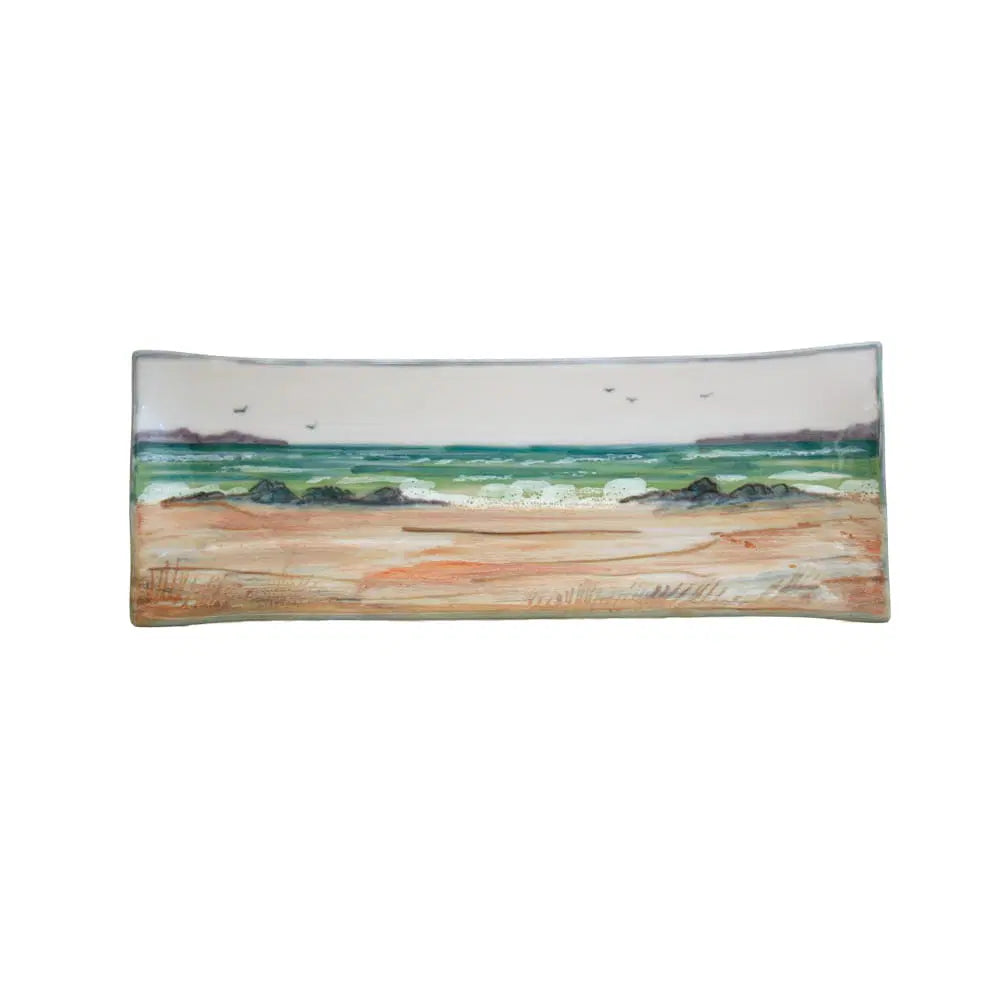 Highland Stoneware Long Rectangle Seascape Dish