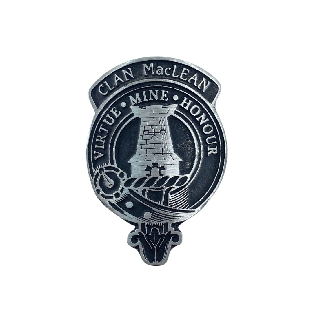 MacLean Clan Crested Rocks Glass