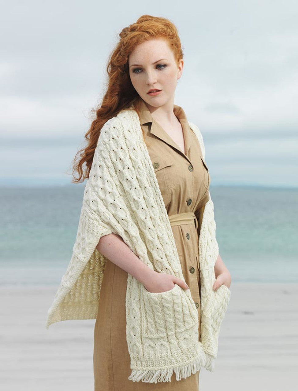 Super Soft Merino Wrap With Pockets