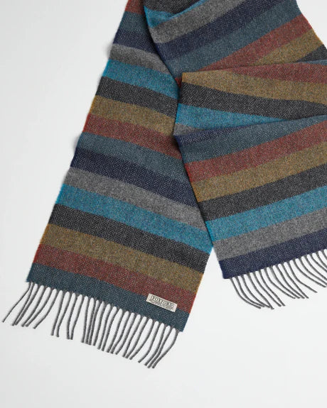 Foxford Stripe 100% Lambswool Scarf