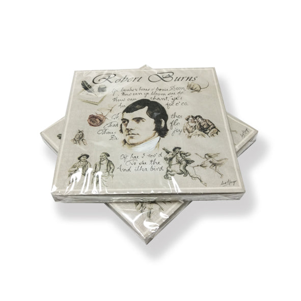 Robert Burns Paper Napkins