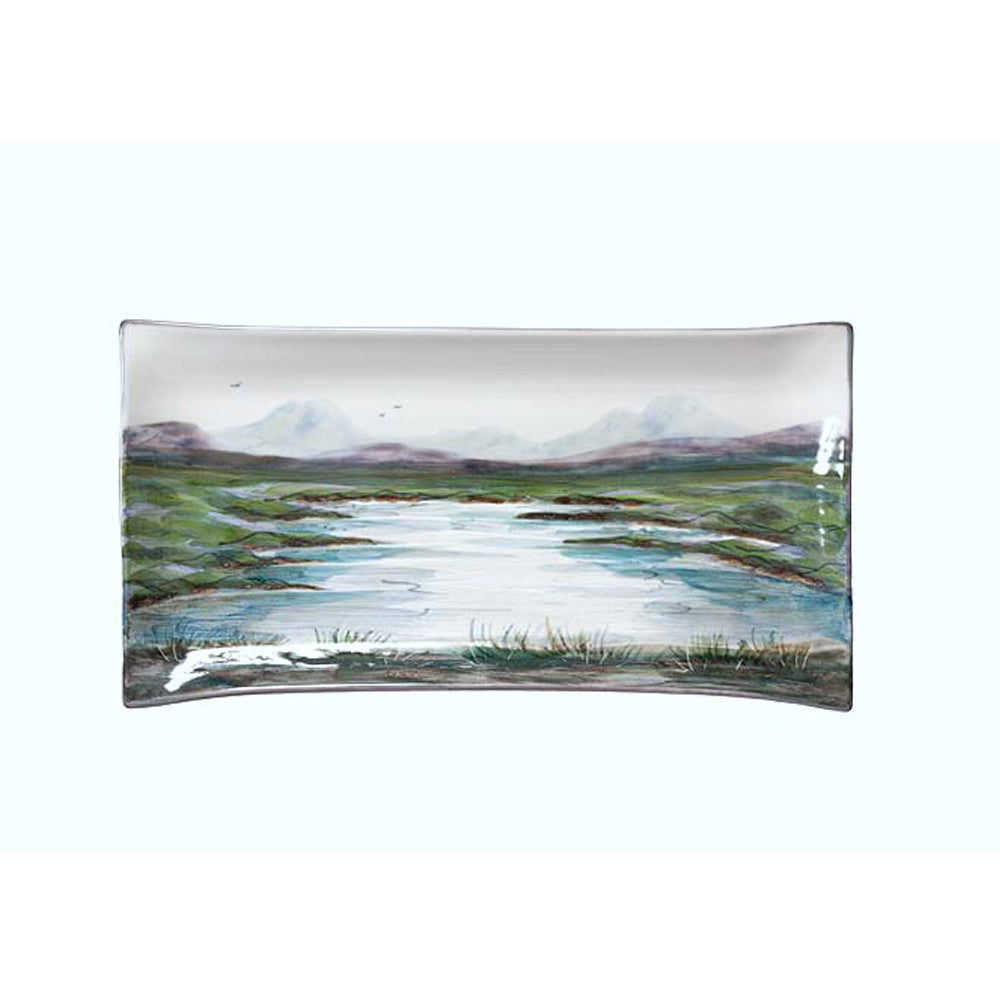 Highland Stoneware 34cm Landscape Plate