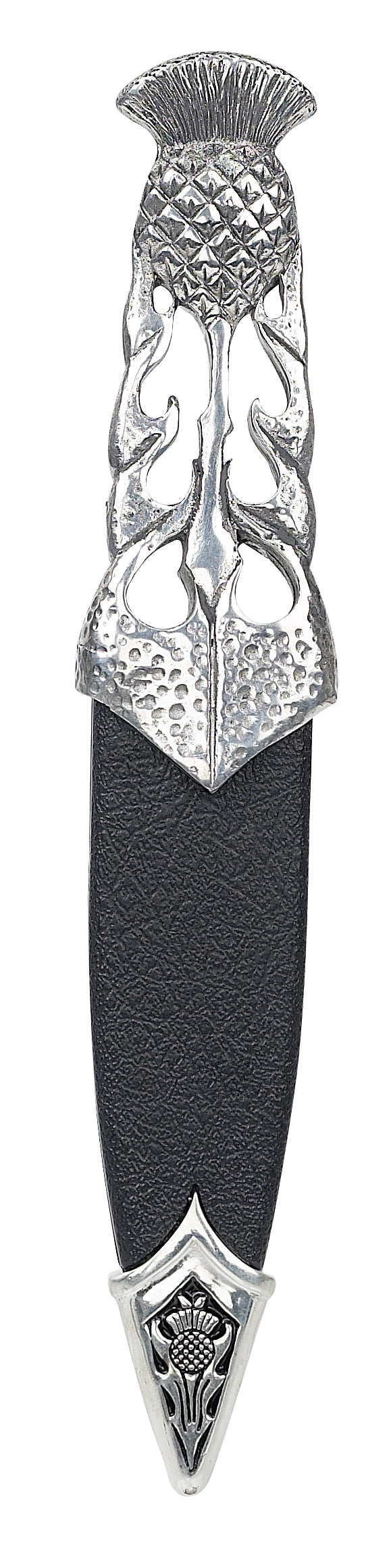 Ryan Thistle Polished Pewter Sgian Dubh