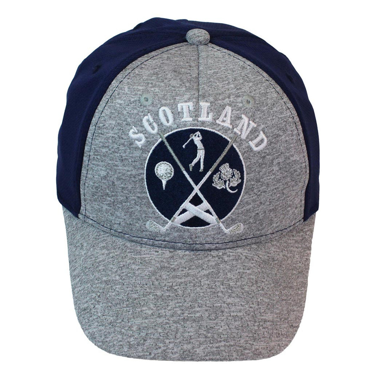 Scotland Saltire Crest Sports Cap Navy Mesh | Grey