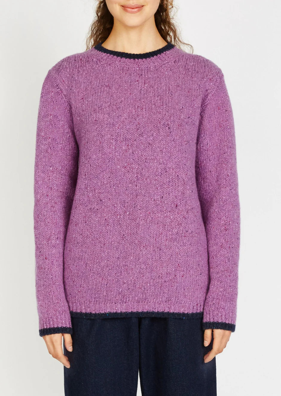Slaney Crew Neck Sweater Orchid