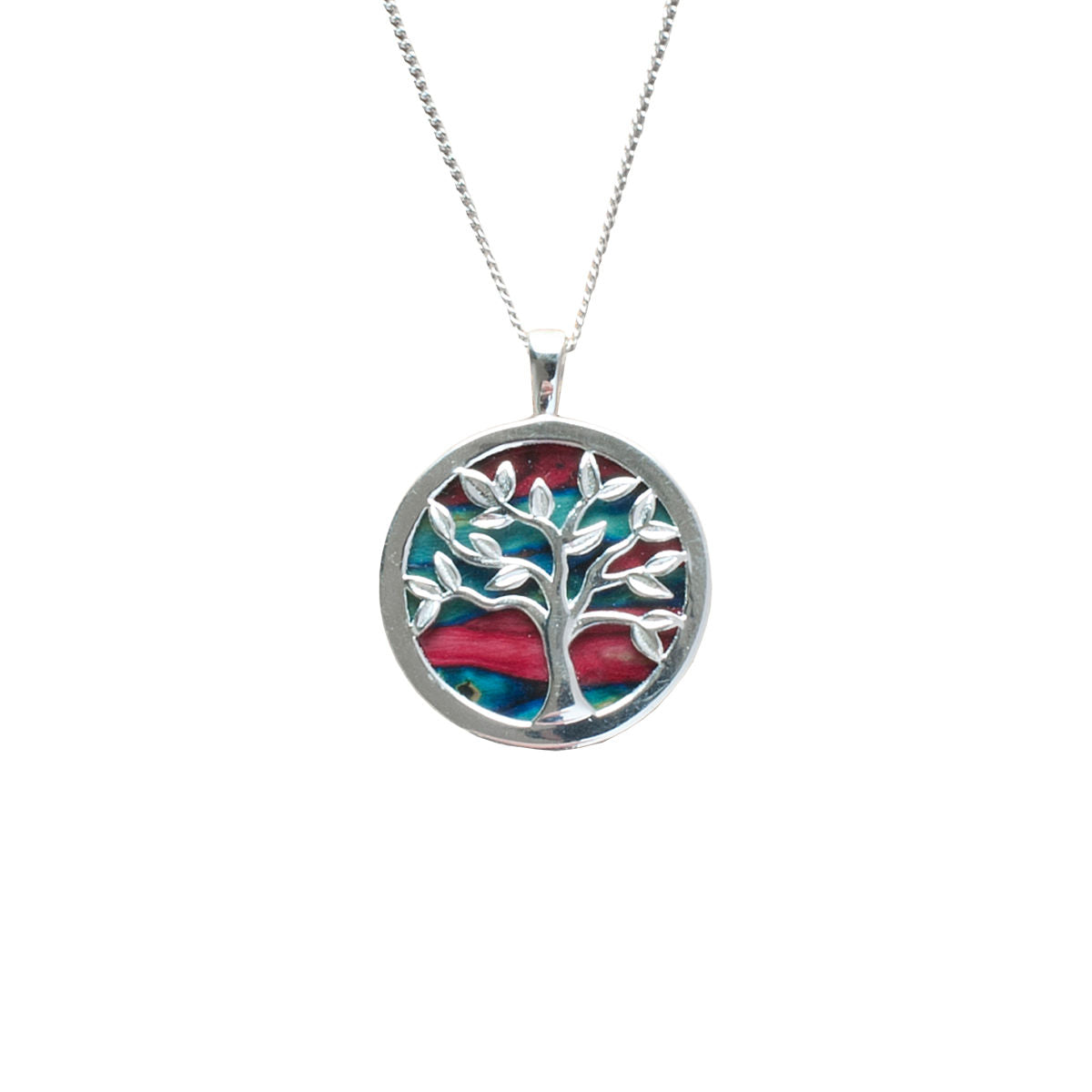 Sea Gems Sterling Silver Tree Of Life Pendant