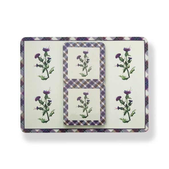 Wild Thistle Table Mat & Coaster(4) Set