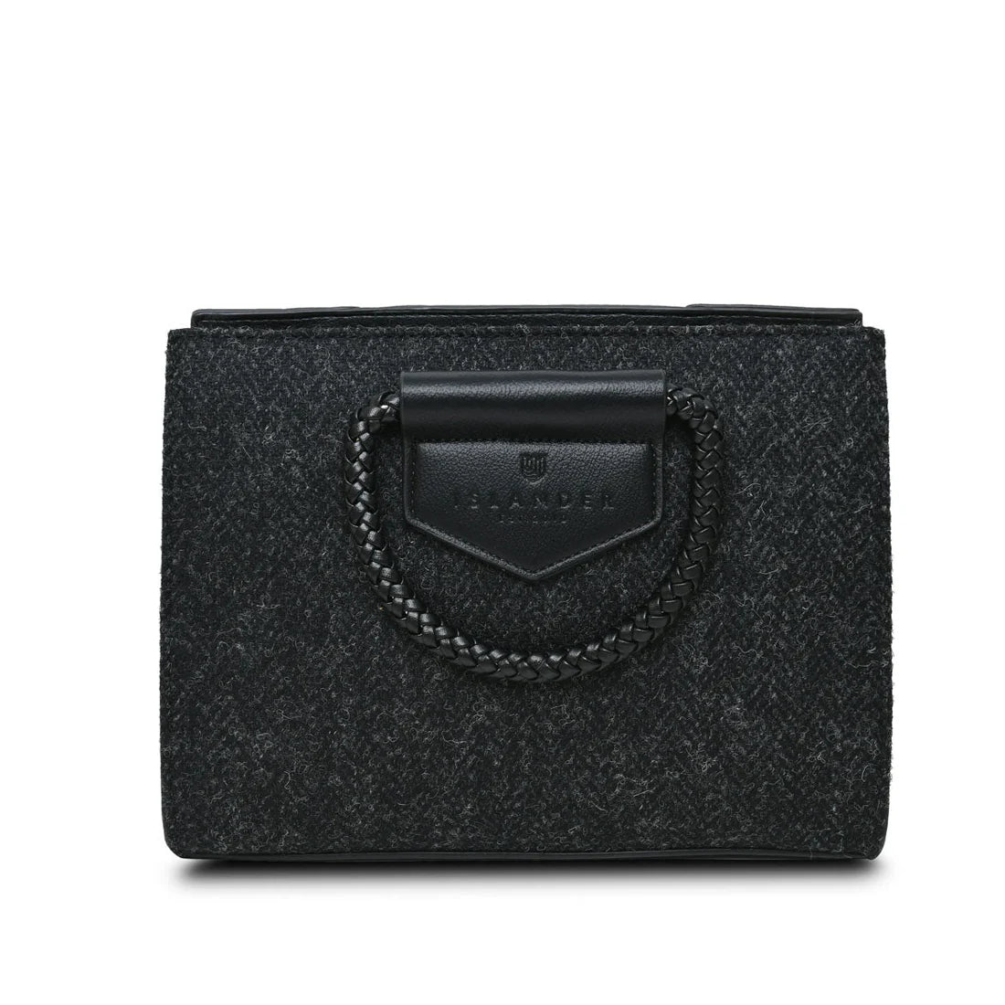 Black Herringbone Arran Tote