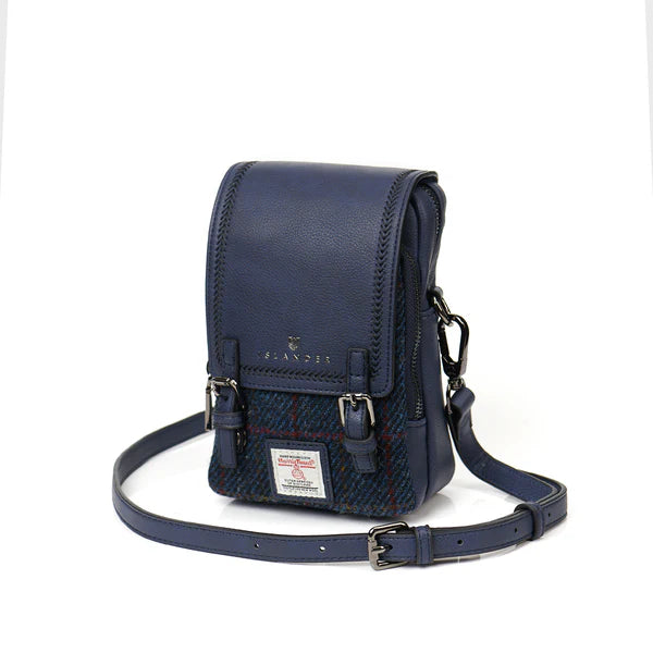 Navy Over Check Baby Jura Crossbody