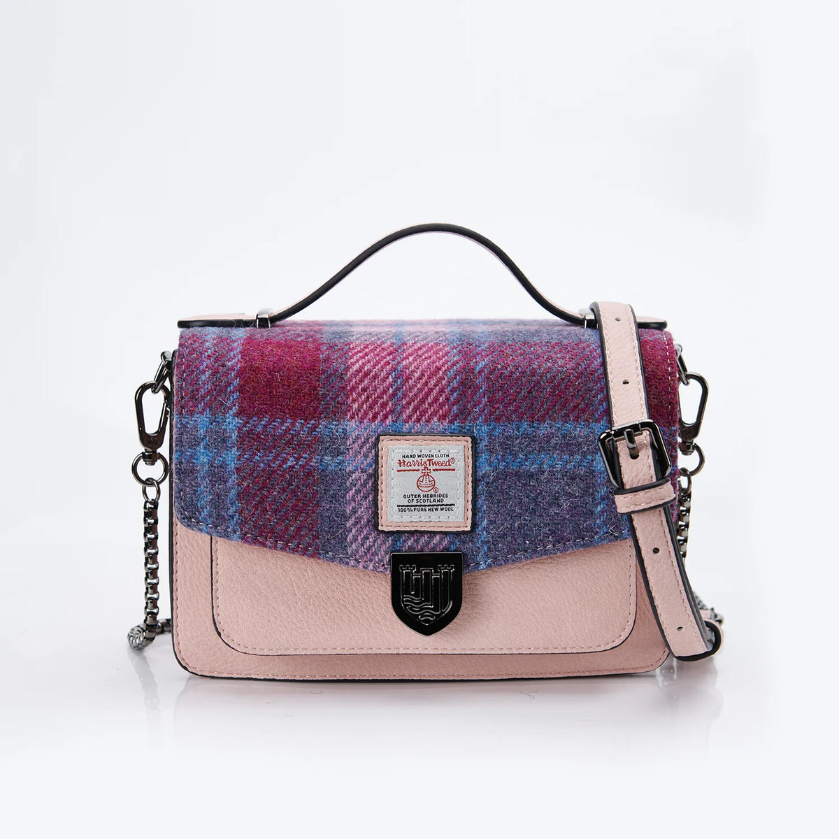 The Envelope Satchel pink_and_blue_tartan