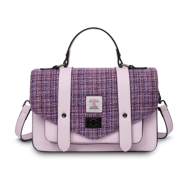 Mini Violet Dogtooth Large Satchel