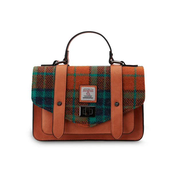 Orange And Blue Medium Satchel