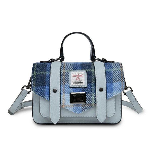 The Mini Satchel blue Tartan
