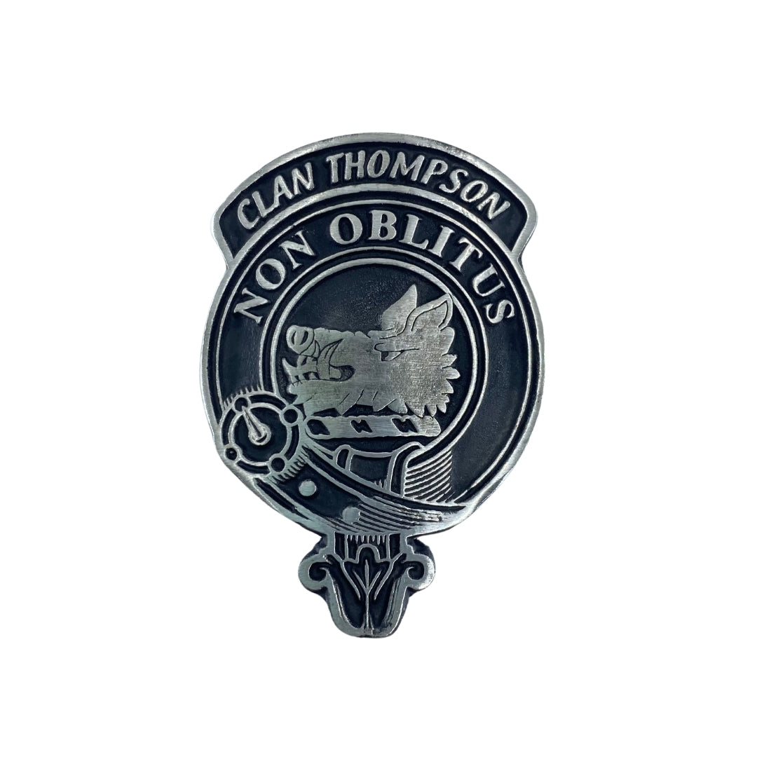 Thompson Clan Crest rocks Glass