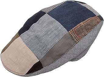 Hanna Hats Patchwork Linen Donegal Touring Cap
