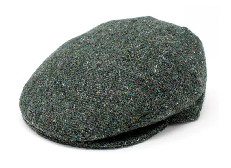 Vintage Cap Tweed Dark Green Fleck salt & Pepper