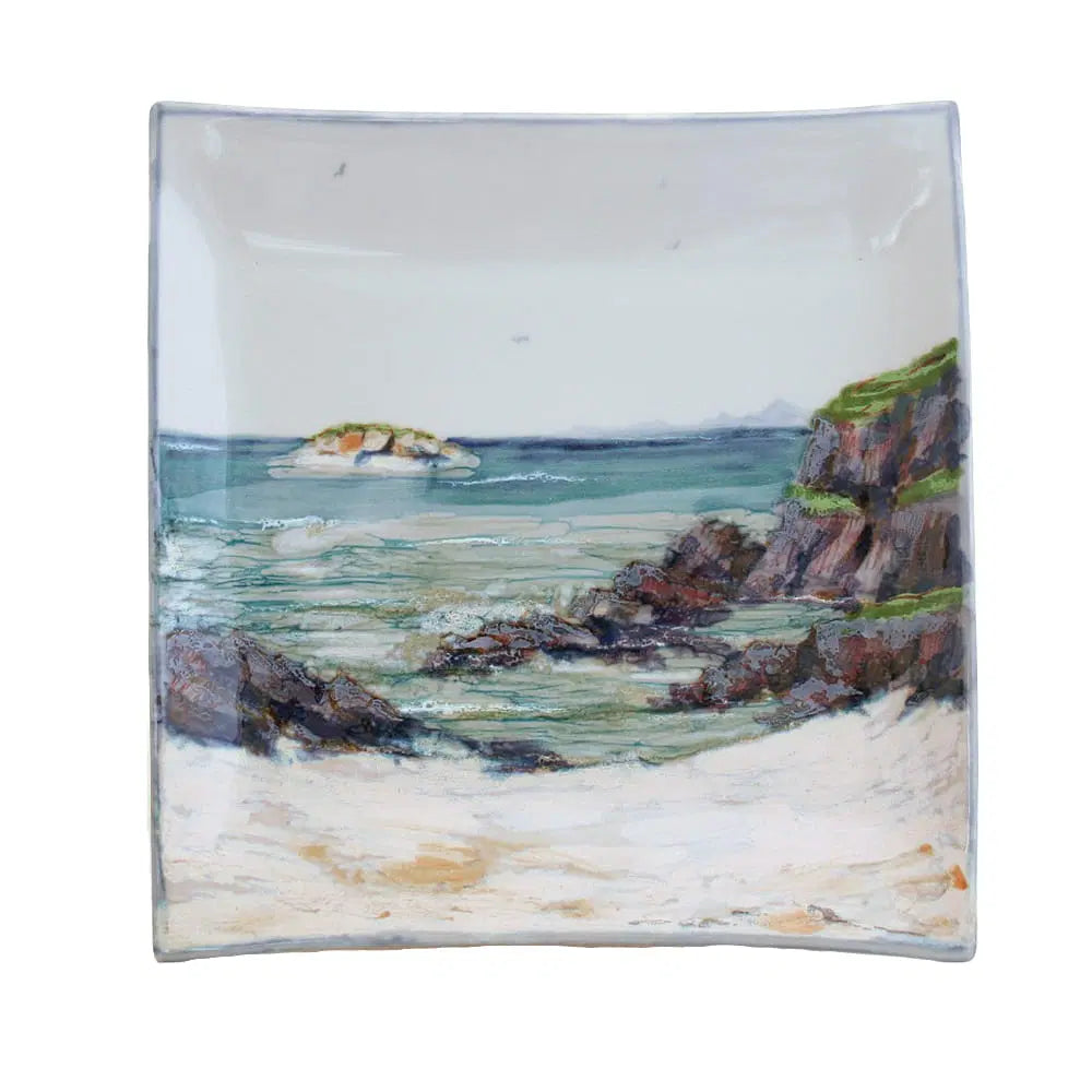 HIghland Stoneware Seascape Square Plate