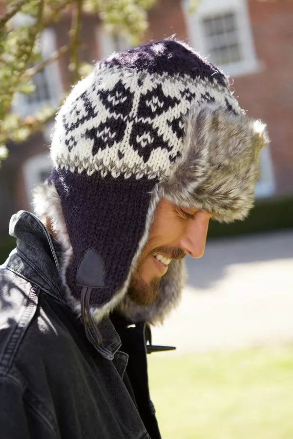 Yukon Fur Trapper Hat Charcoal