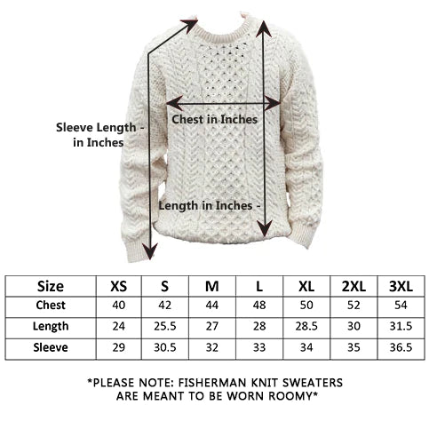 Men's Fisherman Knit Sweater | Navy