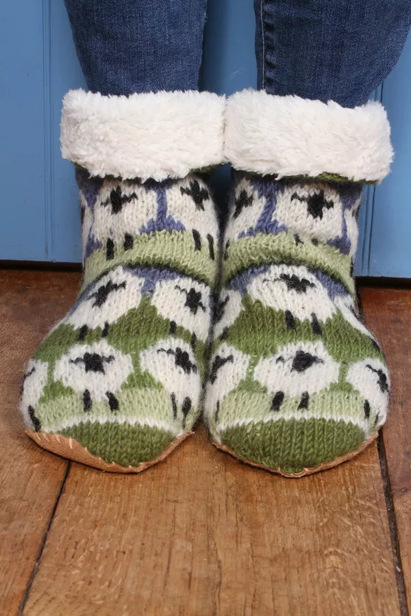 Flock of Sheep Slipper Socks