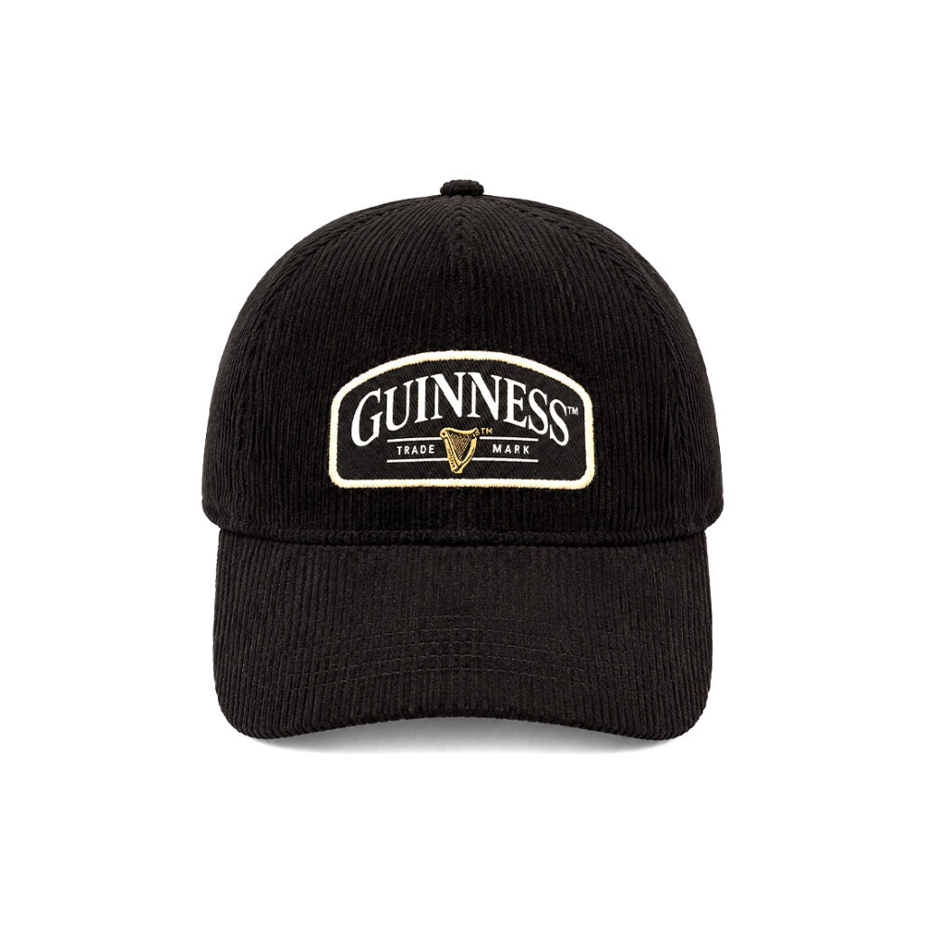 Guinness Trademark Black Cord Hat
